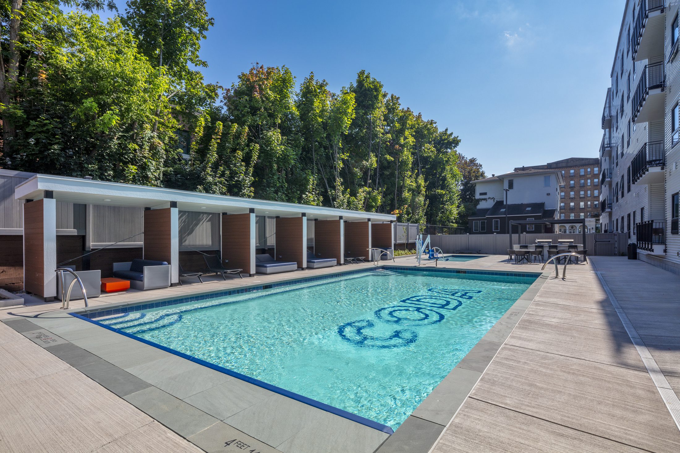 The Coda's heated pool