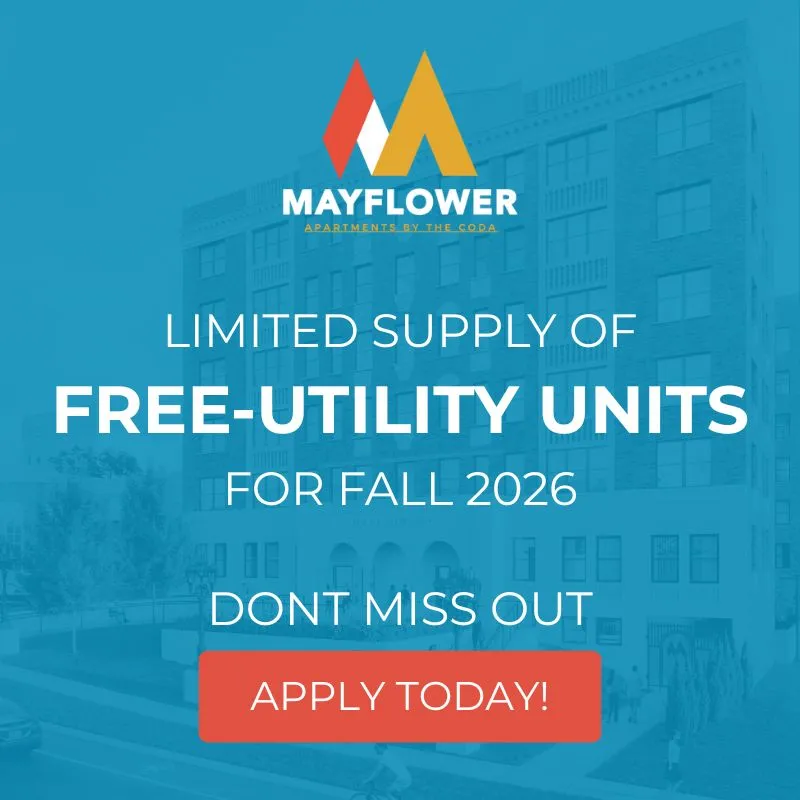 free-utility units for fall 2026, apply now message