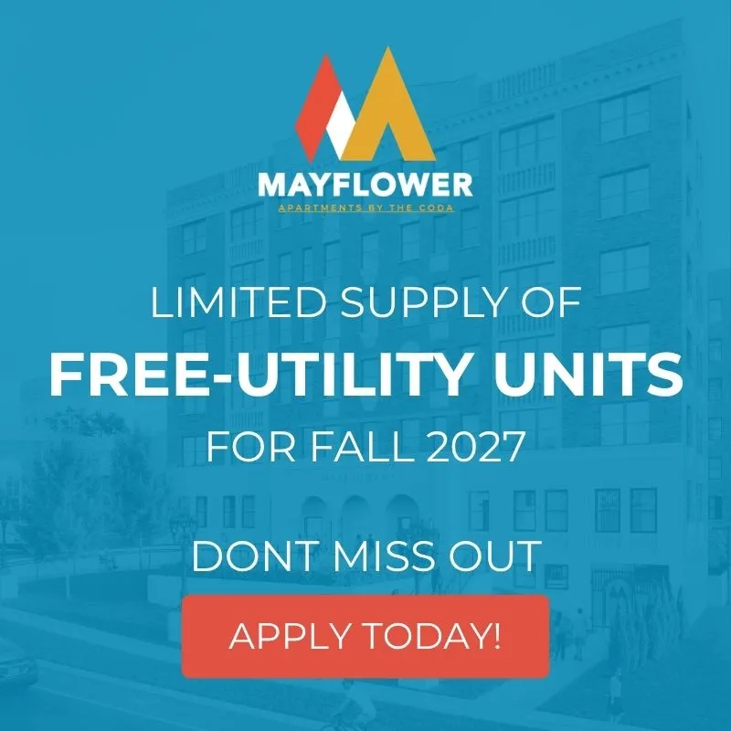 free-utility units for fall 2027, apply now message