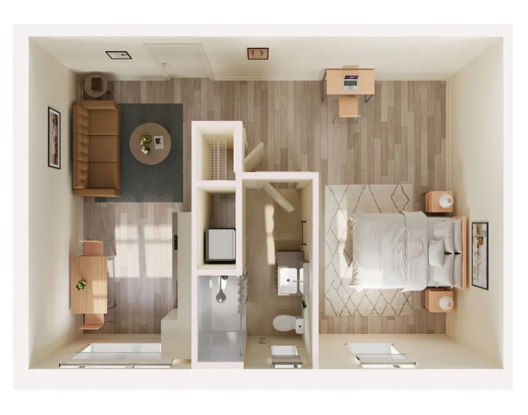 1 bedroom layout