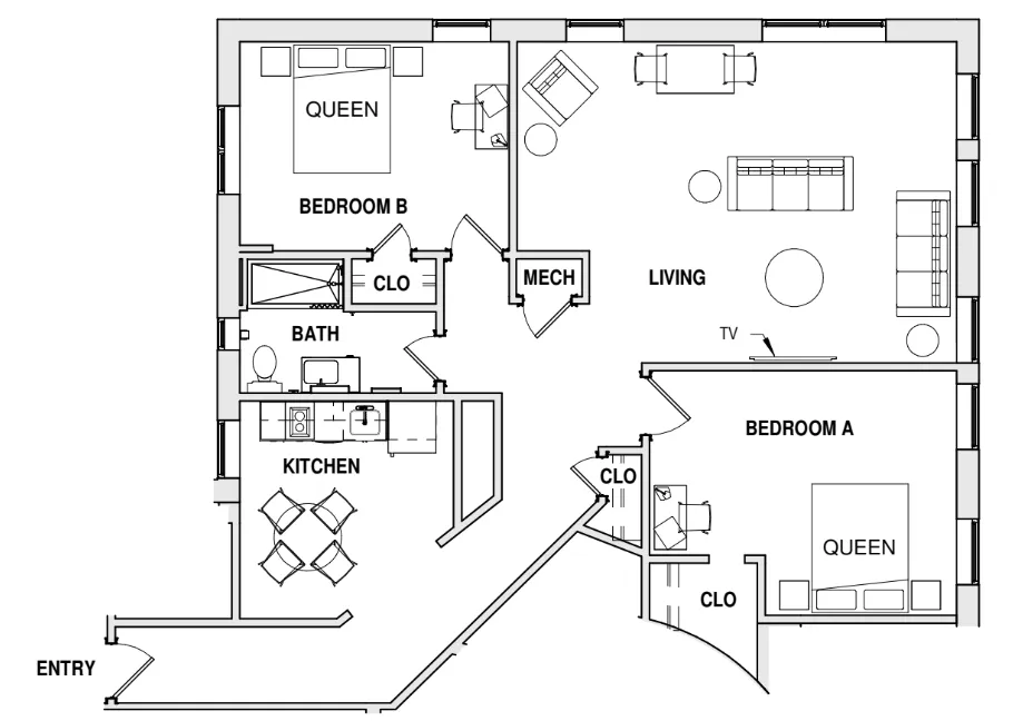 harbor luxe 2 bedroom syracuse apartments