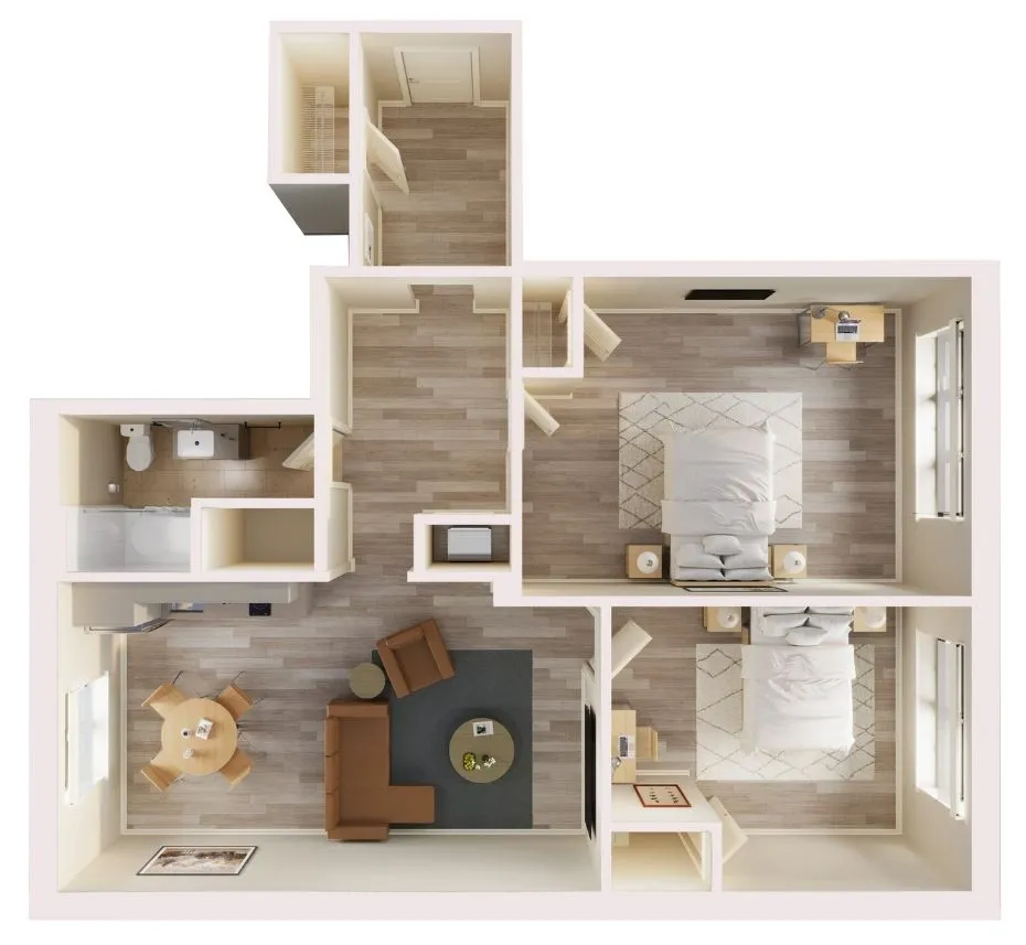 2 bedroom layout