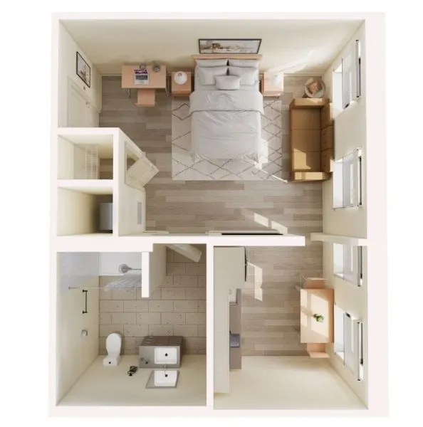 studio layout